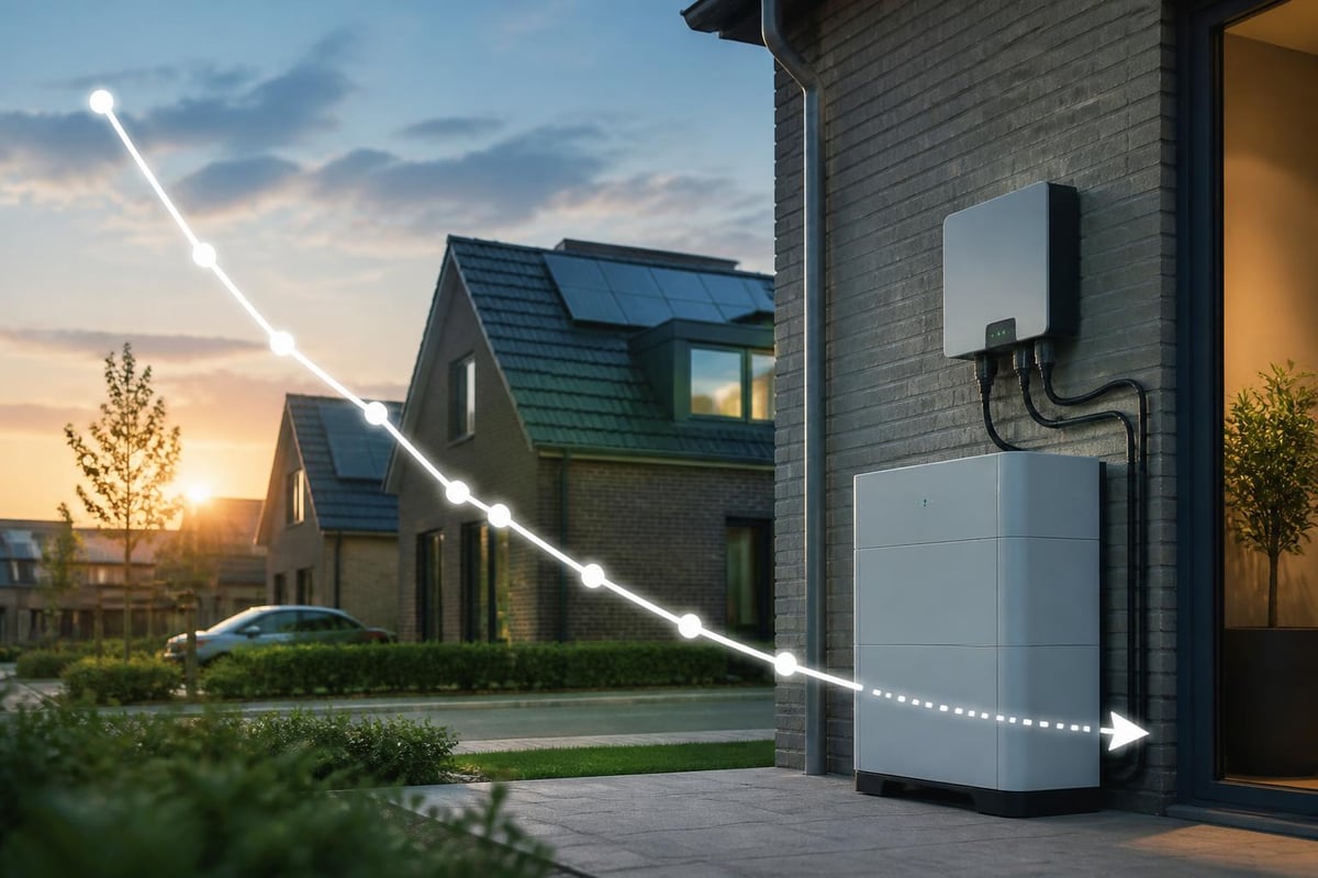 Prijstrend thuisbatterijen