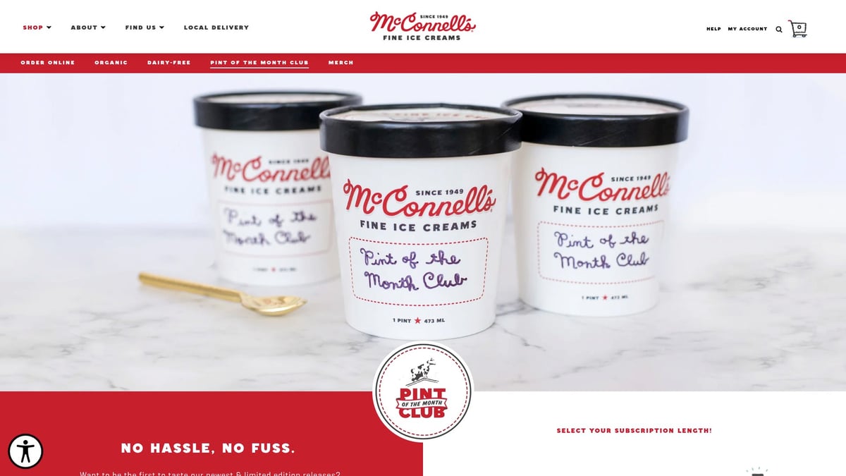 12 Irresistible Food Gifts to Delight in 2025 - McConnell’s Fine Ice Creams Pint of the Month Club