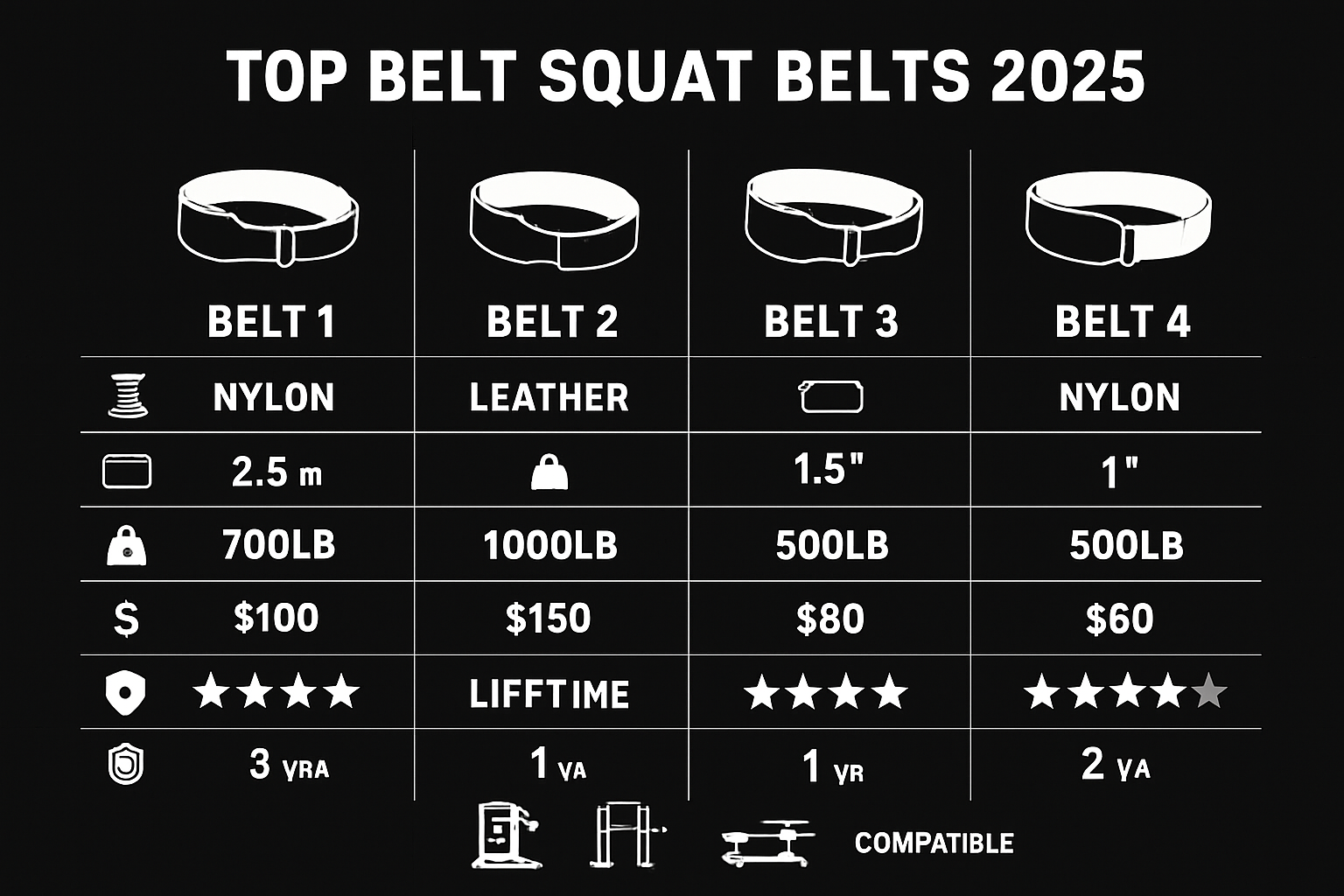 Top Belt Squat Belts for 2025: Product Comparisons and Reviews