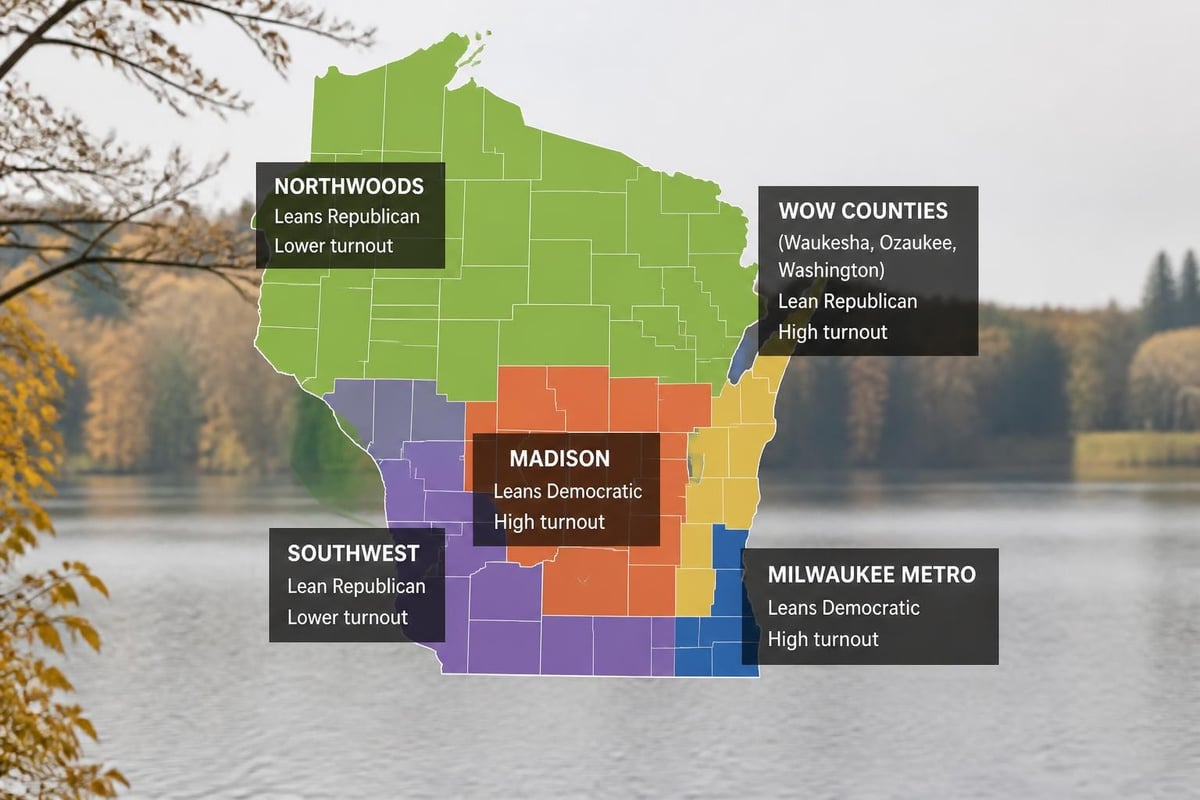 Wisconsin regional voting patterns