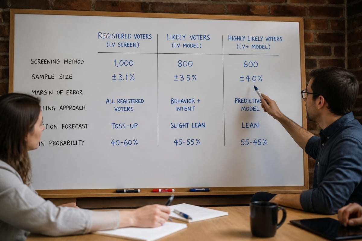 Polling methodology comparison