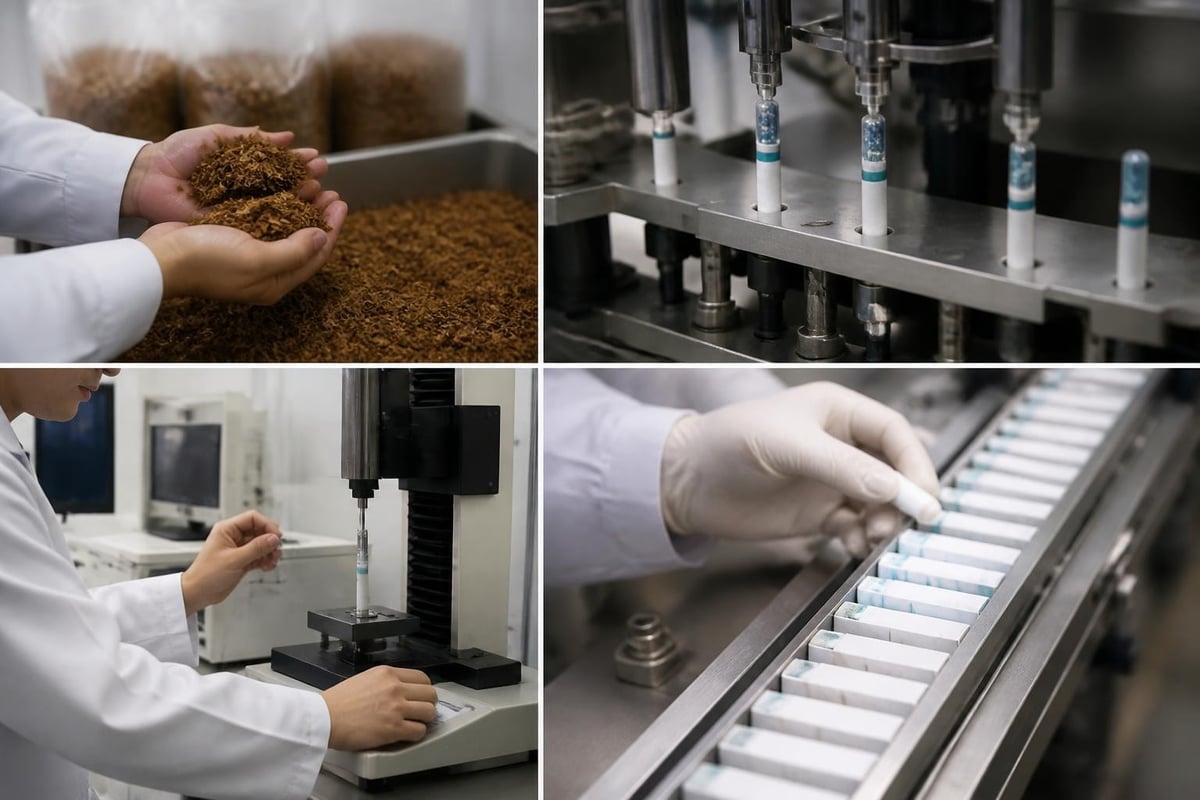 Esse cigarette manufacturing quality control