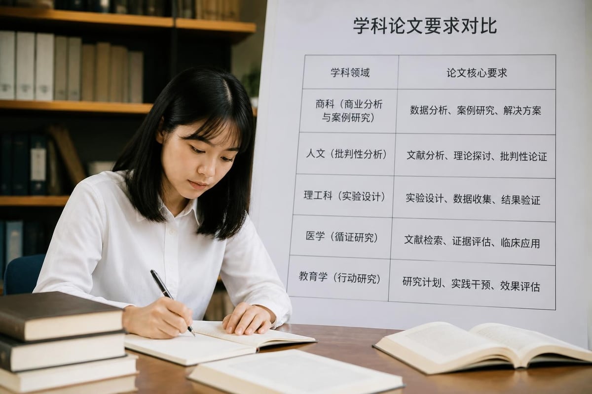 不同學科論文要求
