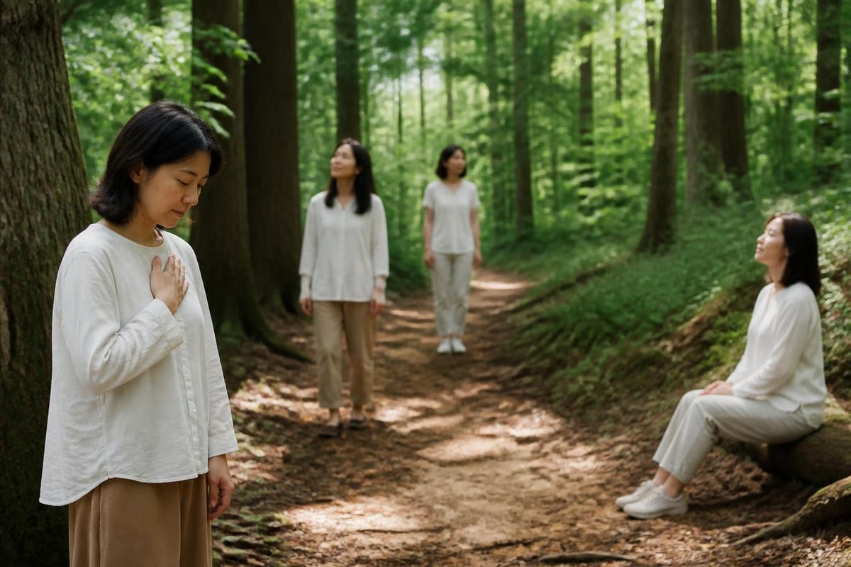 Forest bathing practice