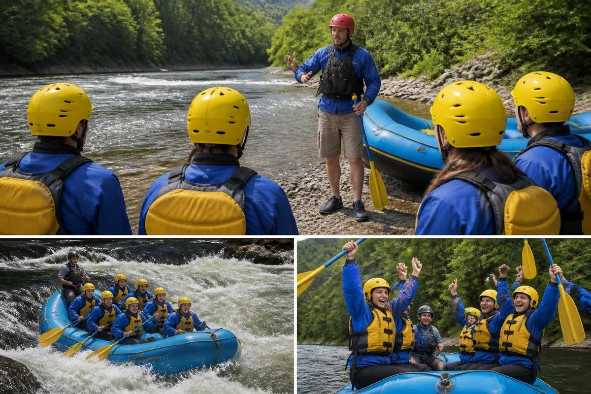 Whitewater rafting adventure experience