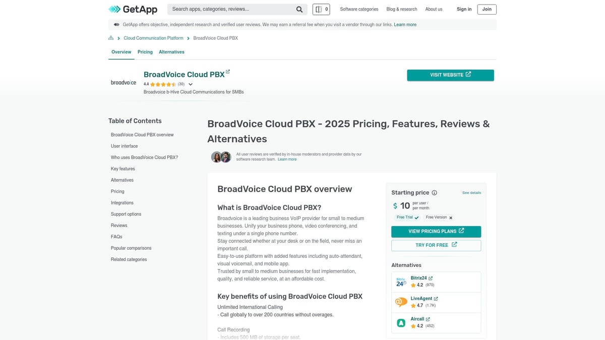 7 Leading VoIP With SMS Solutions to Try in 2025 - BroadVoice Cloud PBX