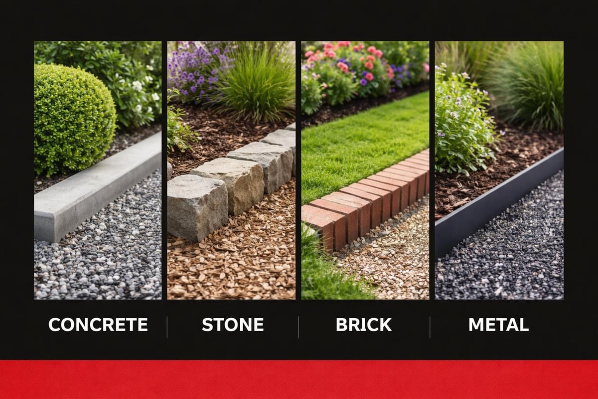 Garden kerbing material comparison
