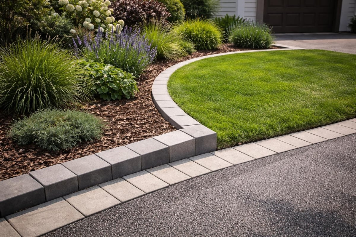 Garden kerbing integration
