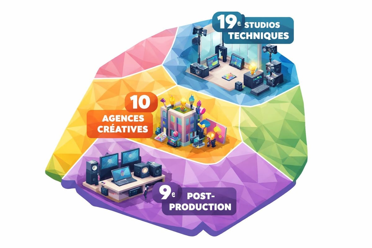 Distribution géographique des sociétés de production à Paris