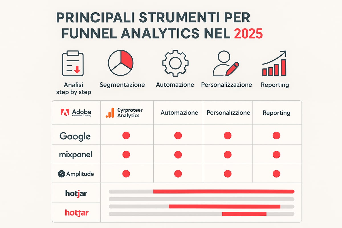 Guida Completa a Funnel Analytics: Strategie e Best Practice 2025 7 Strumenti Leader per Funnel Analytics: Adobe, GA4 e Altri