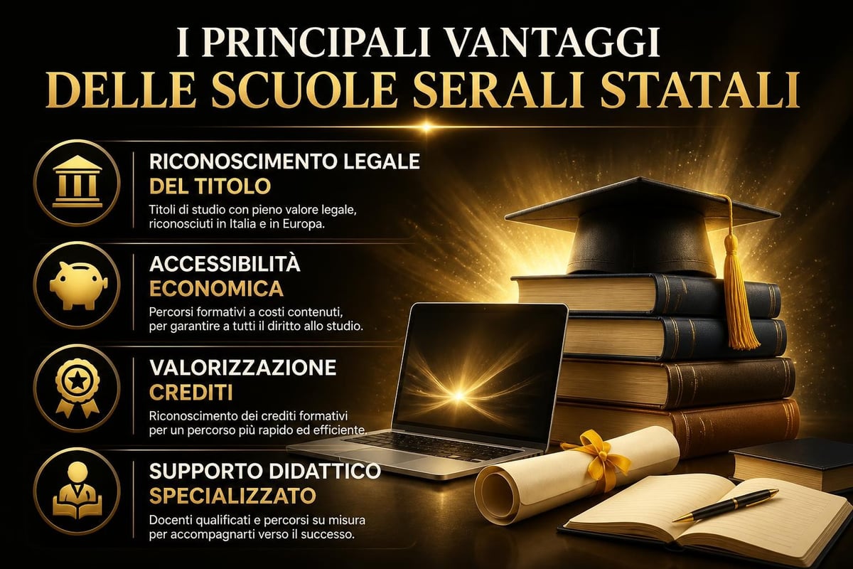 Vantaggi scuole serali statali