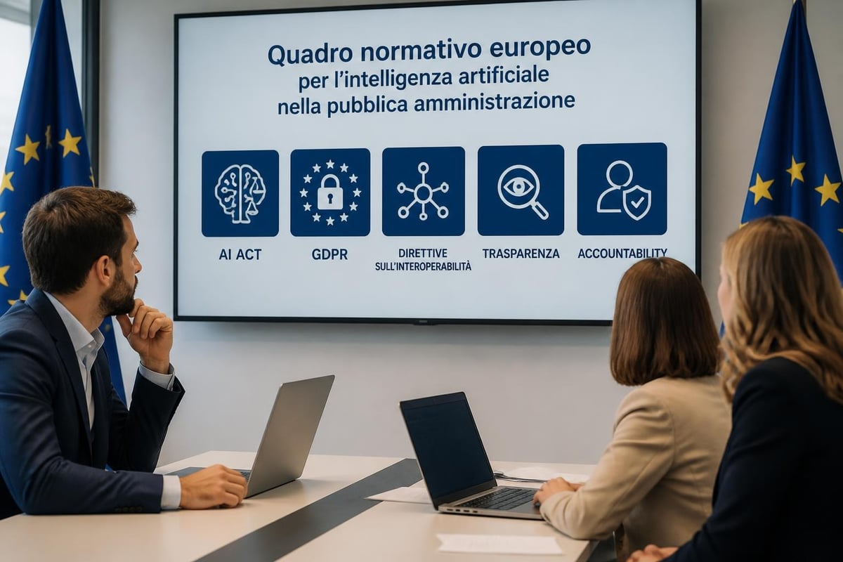 Struttura normativa europea per l'AI nelle PA