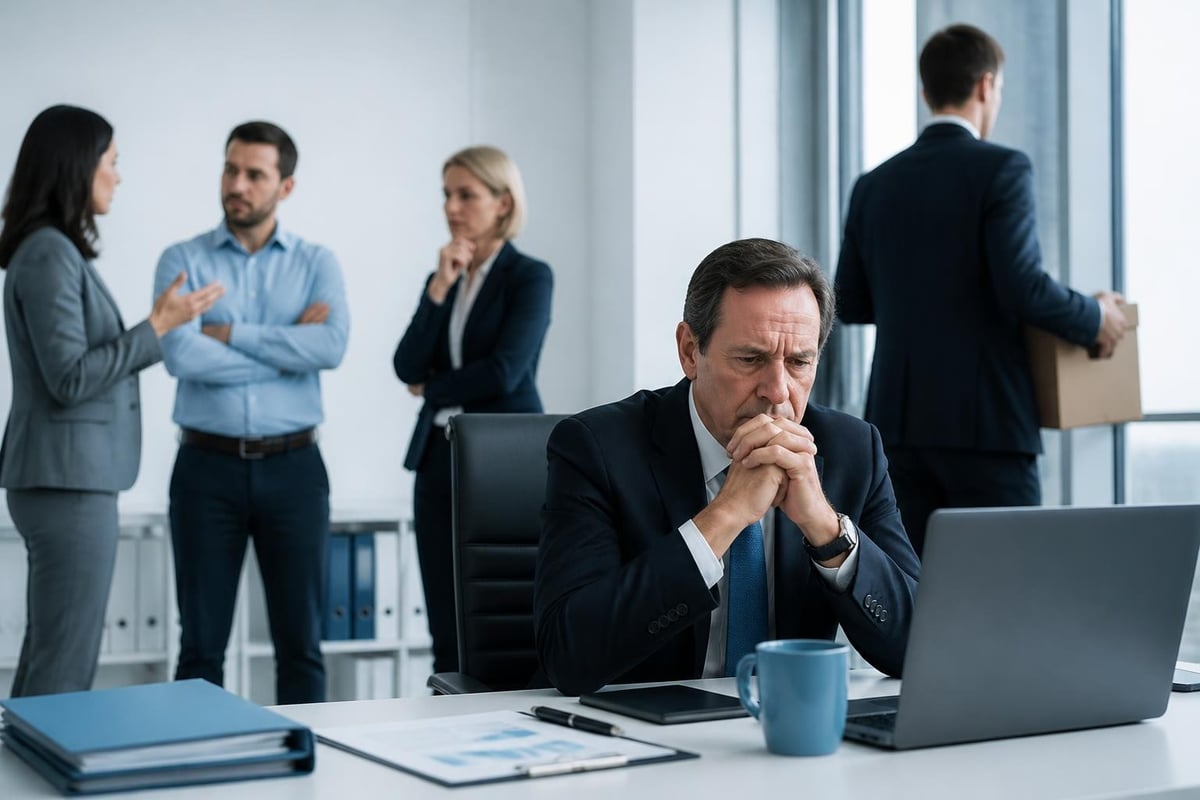Leadership decision paralysis during economic uncertainty