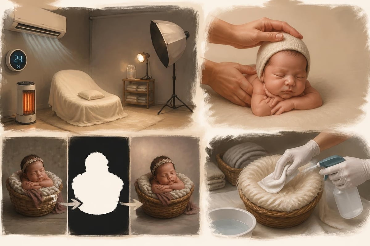 Studio newborn safety protocols