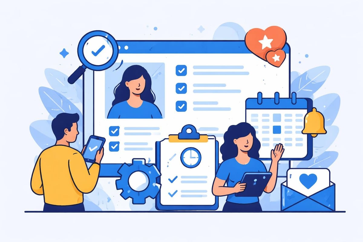 Booking system client retention features