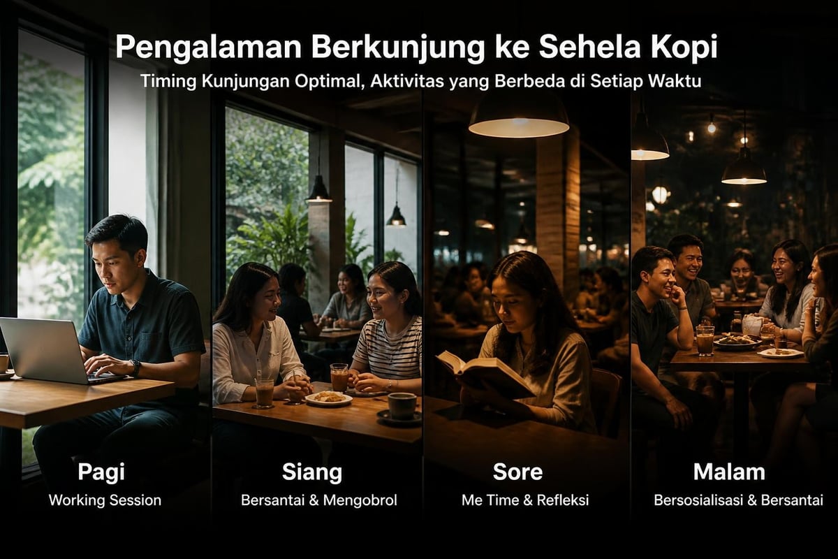 Suasana kafe yang nyaman