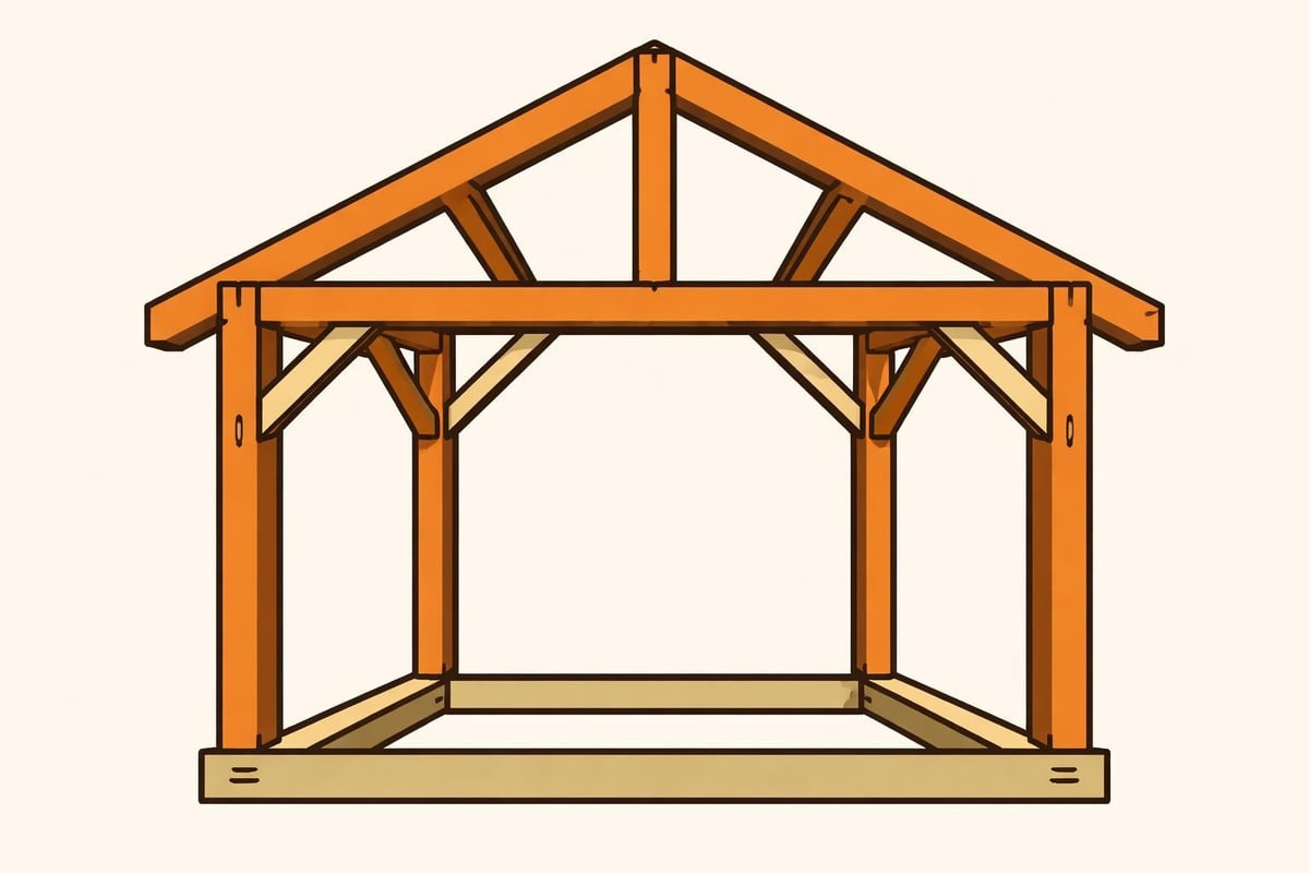 Medieval timber frame layout