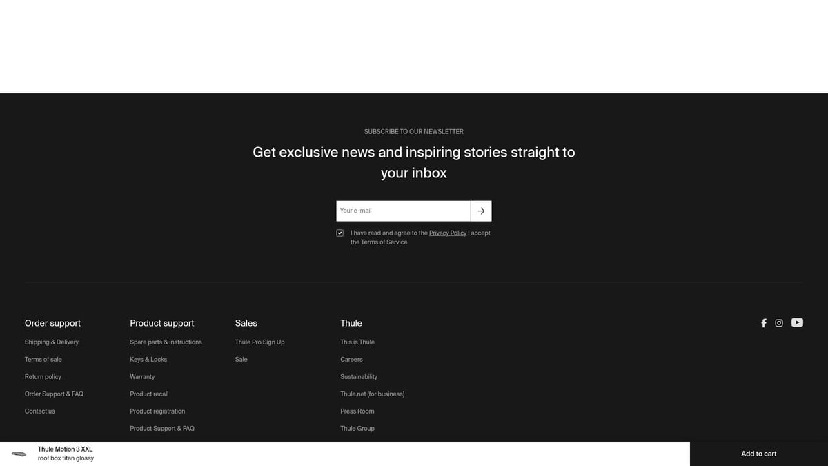 9 Essential Car Accessories Online Store Picks for 2025 - Thule Motion XT Rooftop Cargo Box