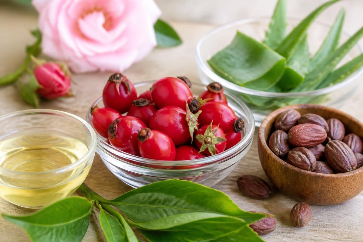 Plant-based skincare ingredients