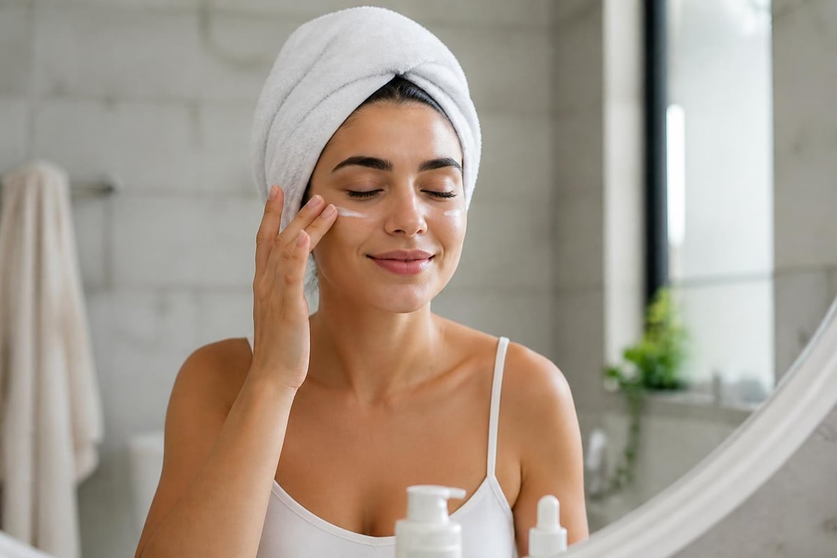 Skincare routine steps