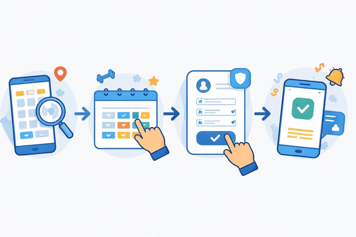 Client booking journey