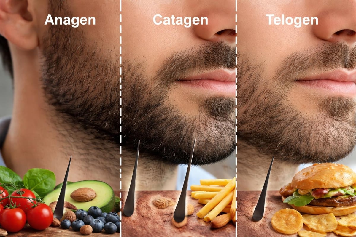 Beard growth cycle disruption