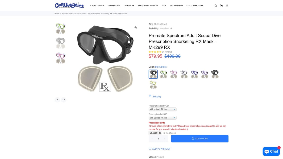 Top 7 Best Prescription Dive Mask Picks for 2026 - Promate Spectrum Prescription Dive Mask