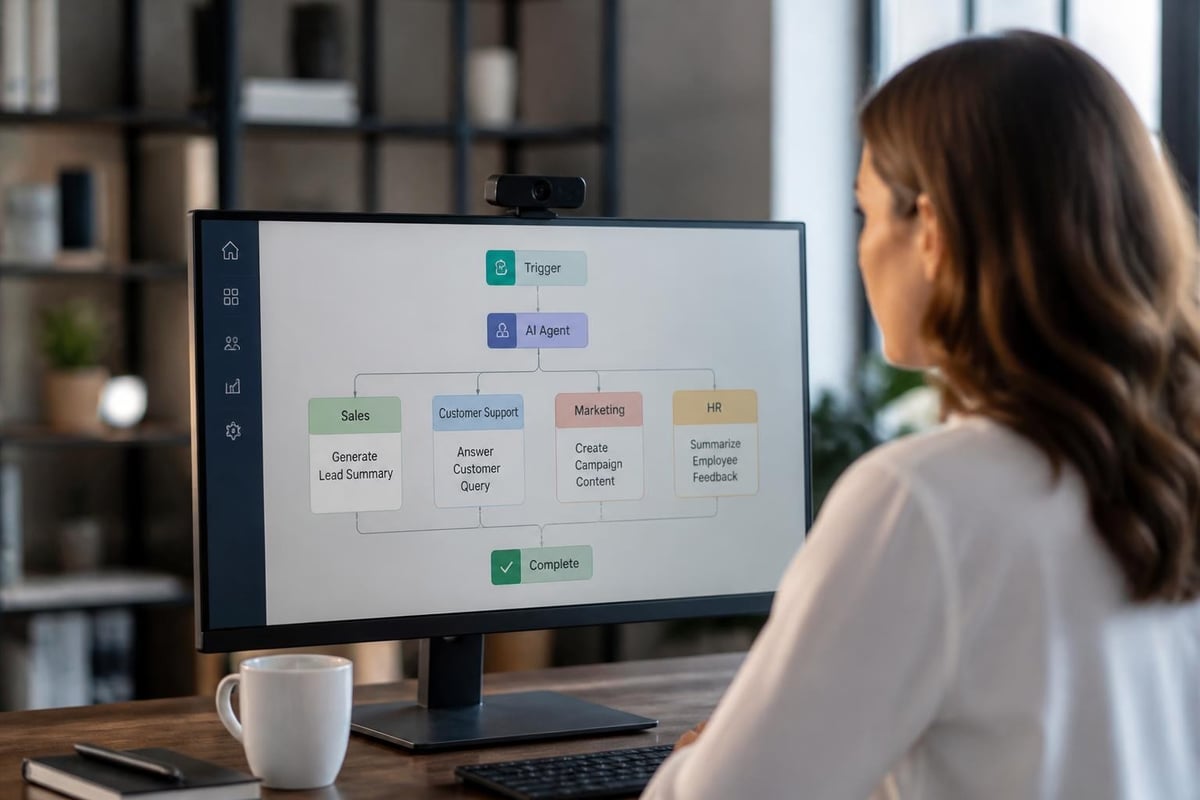 No-code AI platform workflow