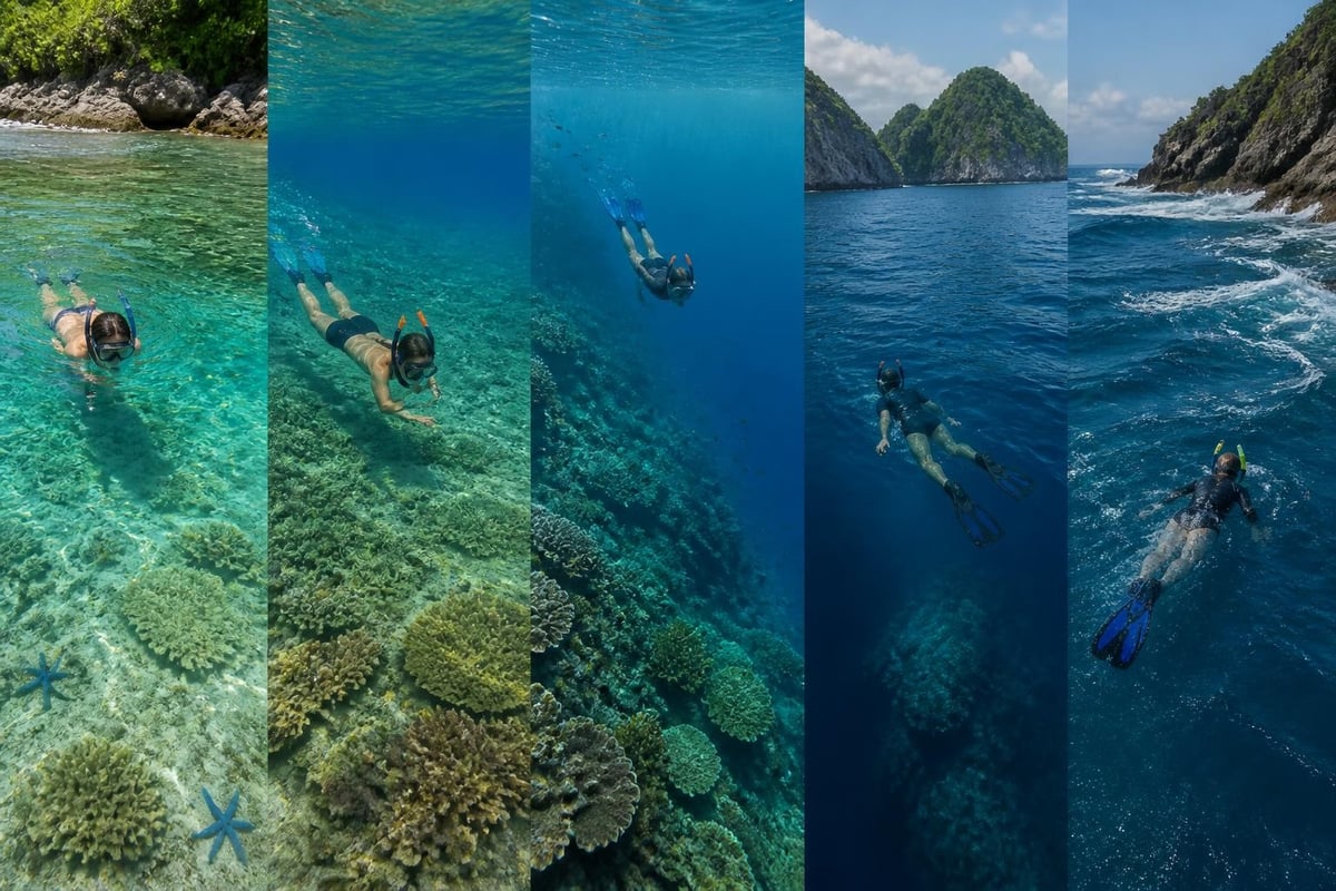 Snorkeling skill progression