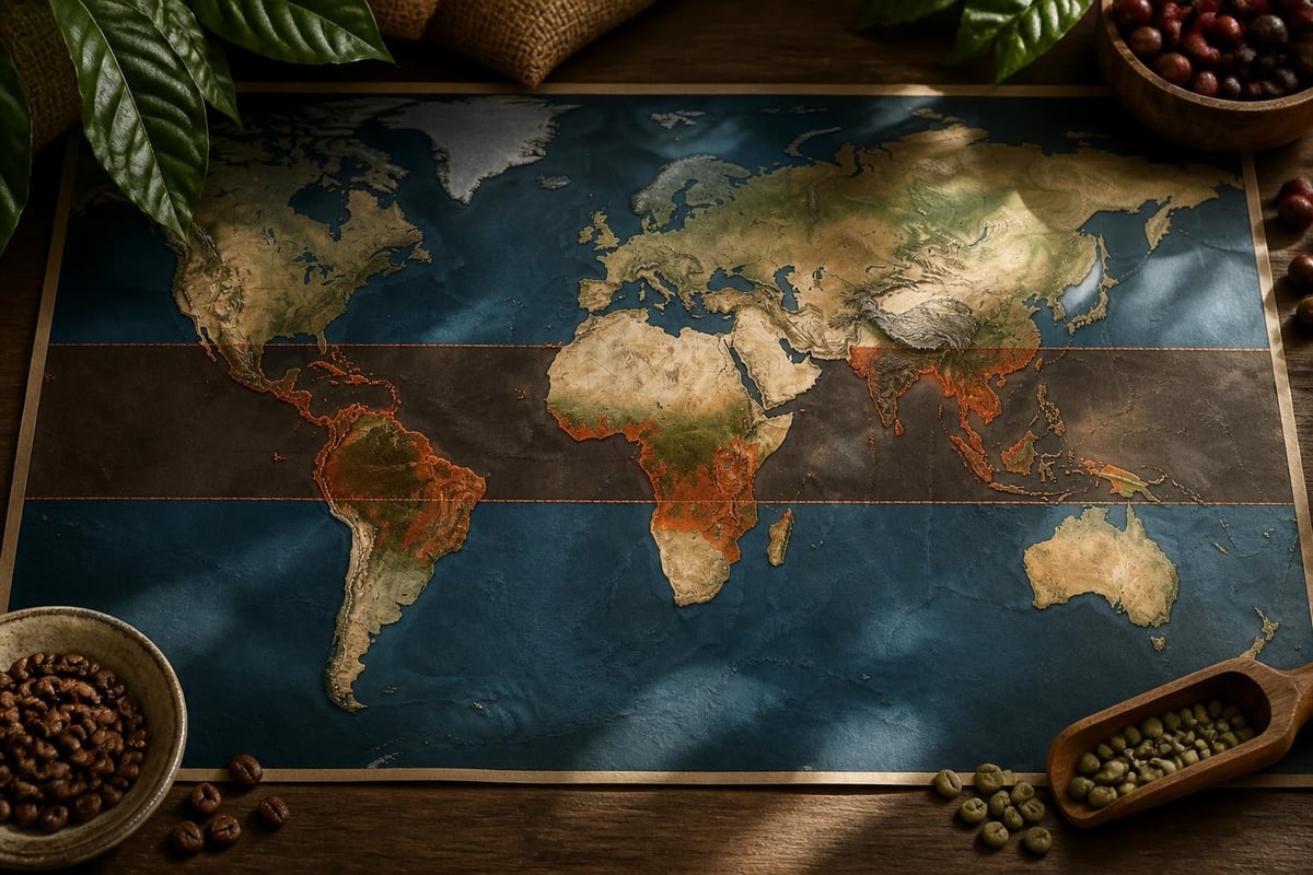 Zones géographiques de culture arabica