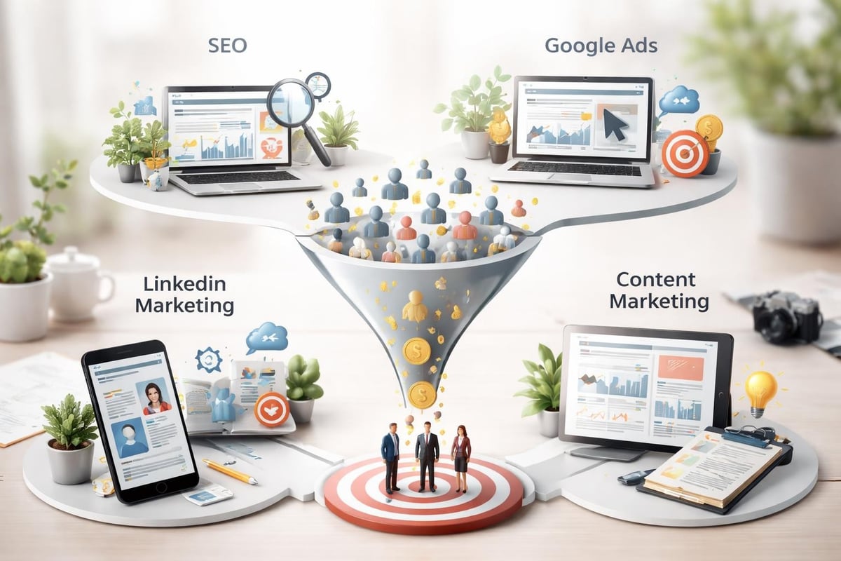 B2B leadgenerering funnel
