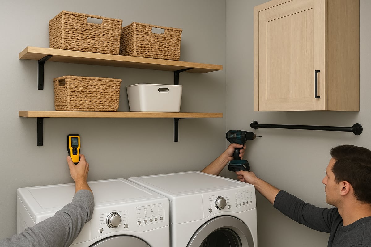 Safety and Installation Tips for Above-Laundry Storage