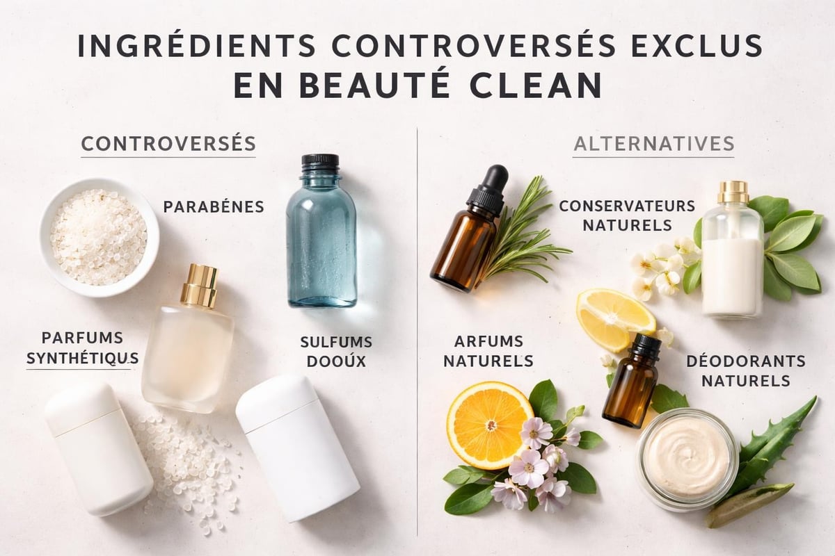 Ingrédients à éviter en clean beauty