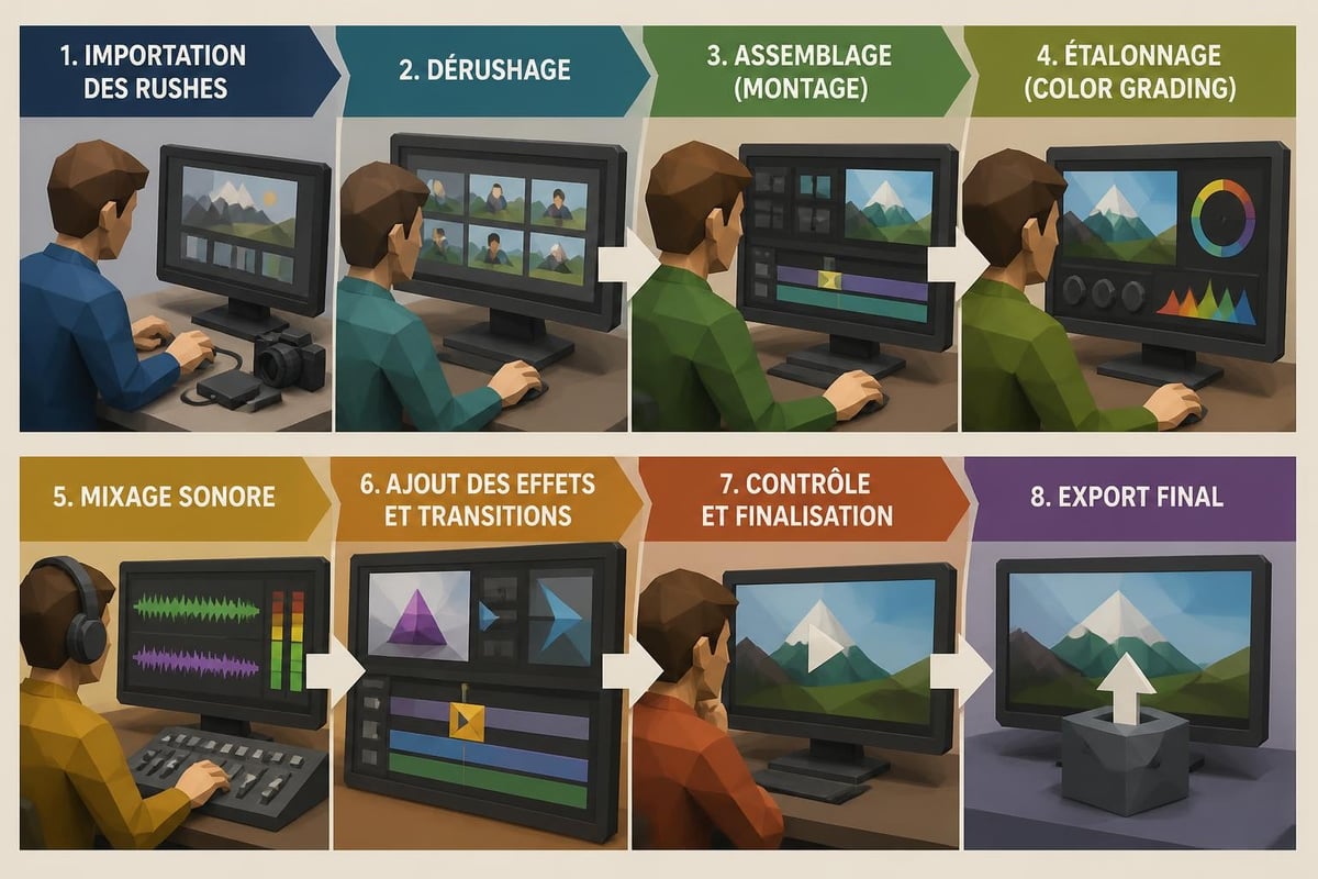 Workflow audiovisuel montage