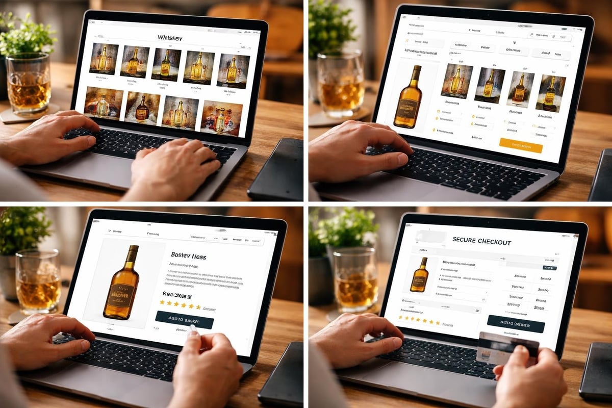 Online spirits shopping interface