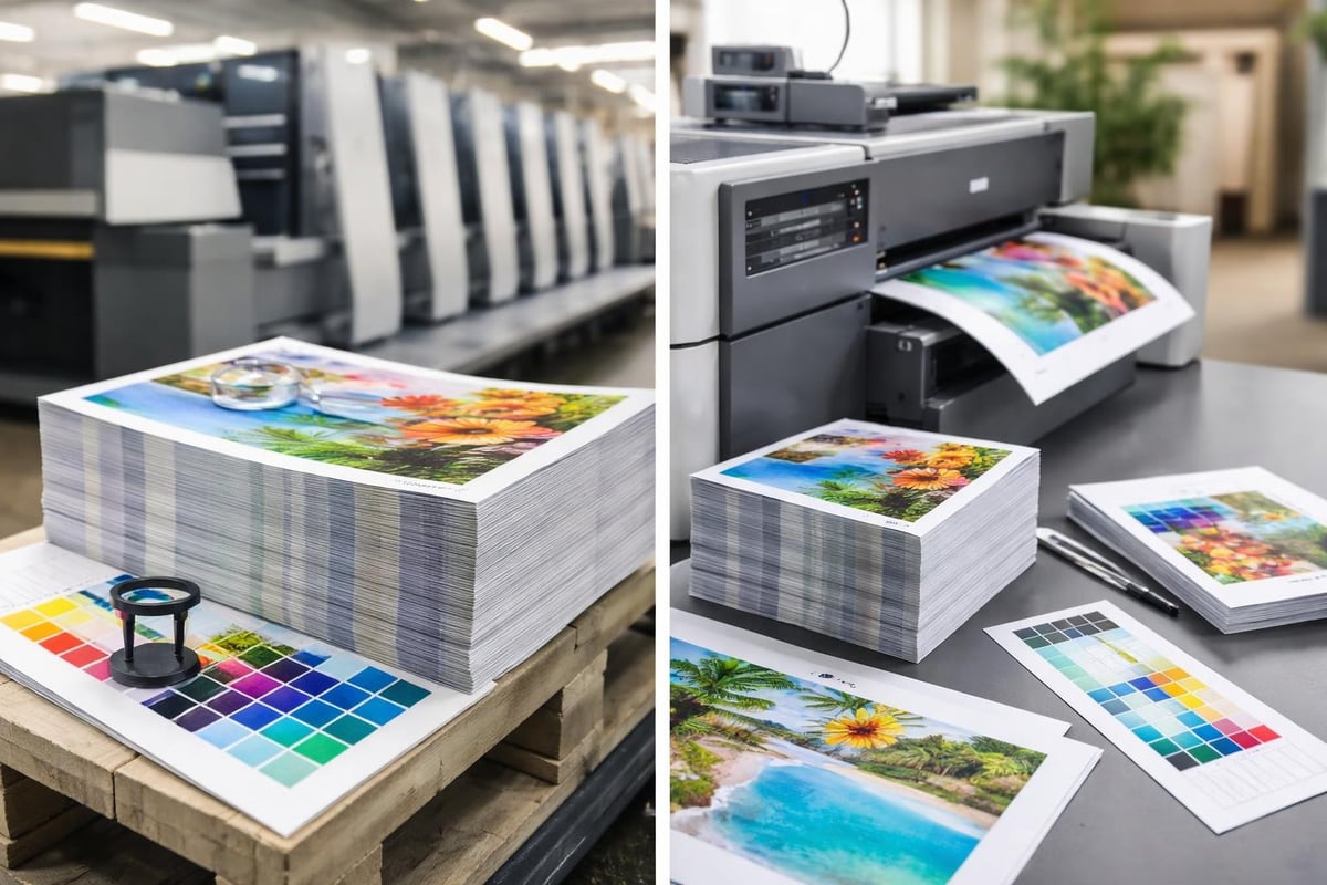 Digitaldruck vs. Offsetdruck