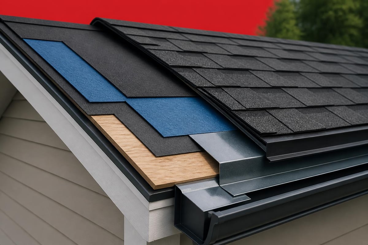 Waterproof roof layers