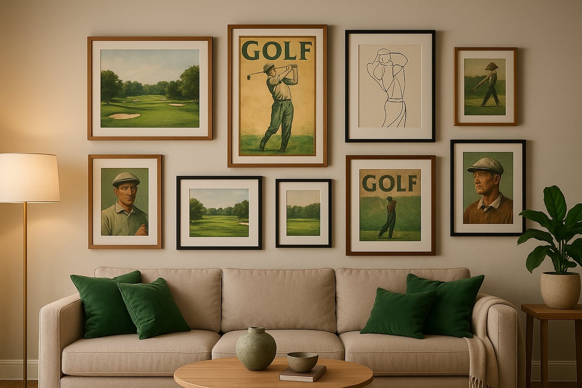 Types of Framed Golf Art: Styles & Subjects