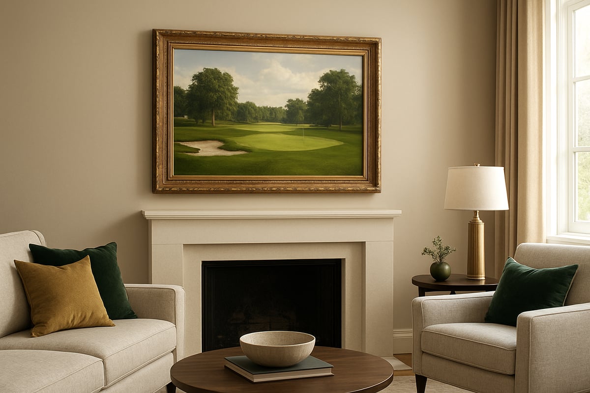Placement Strategies: Where to Display Framed Golf Art