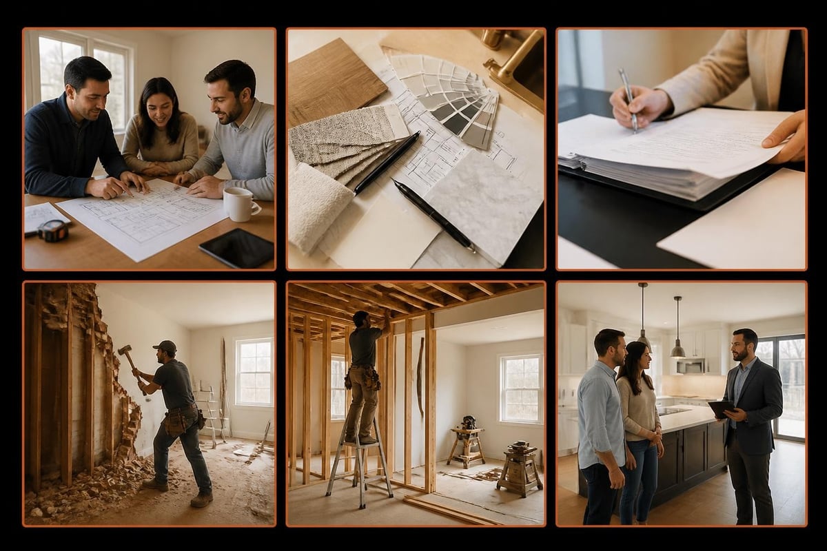 Total home renovation planning phases