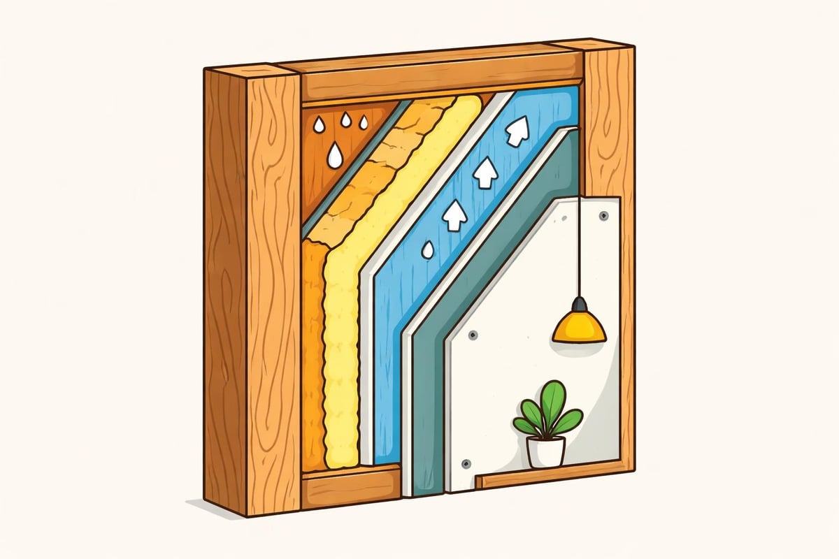 Garden room insulation layers