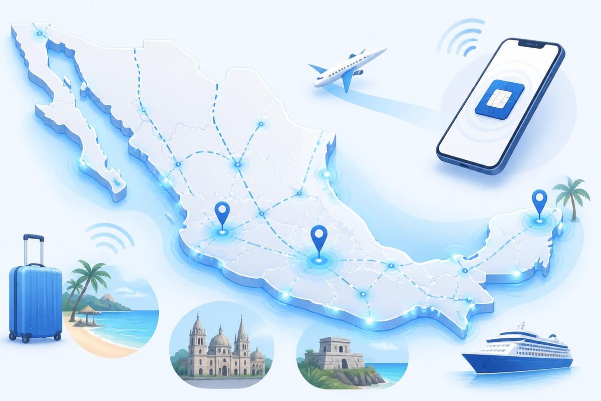 Mexico eSIM coverage map
