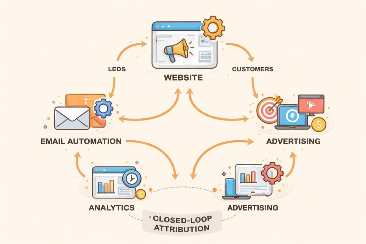 Marketing technology integration map