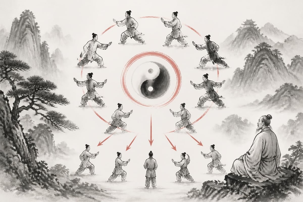Wudang Tai Chi 13 Form structure