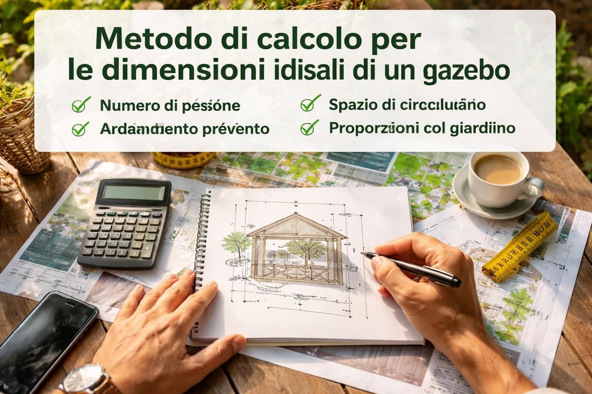 Pianificazione dimensioni gazebo