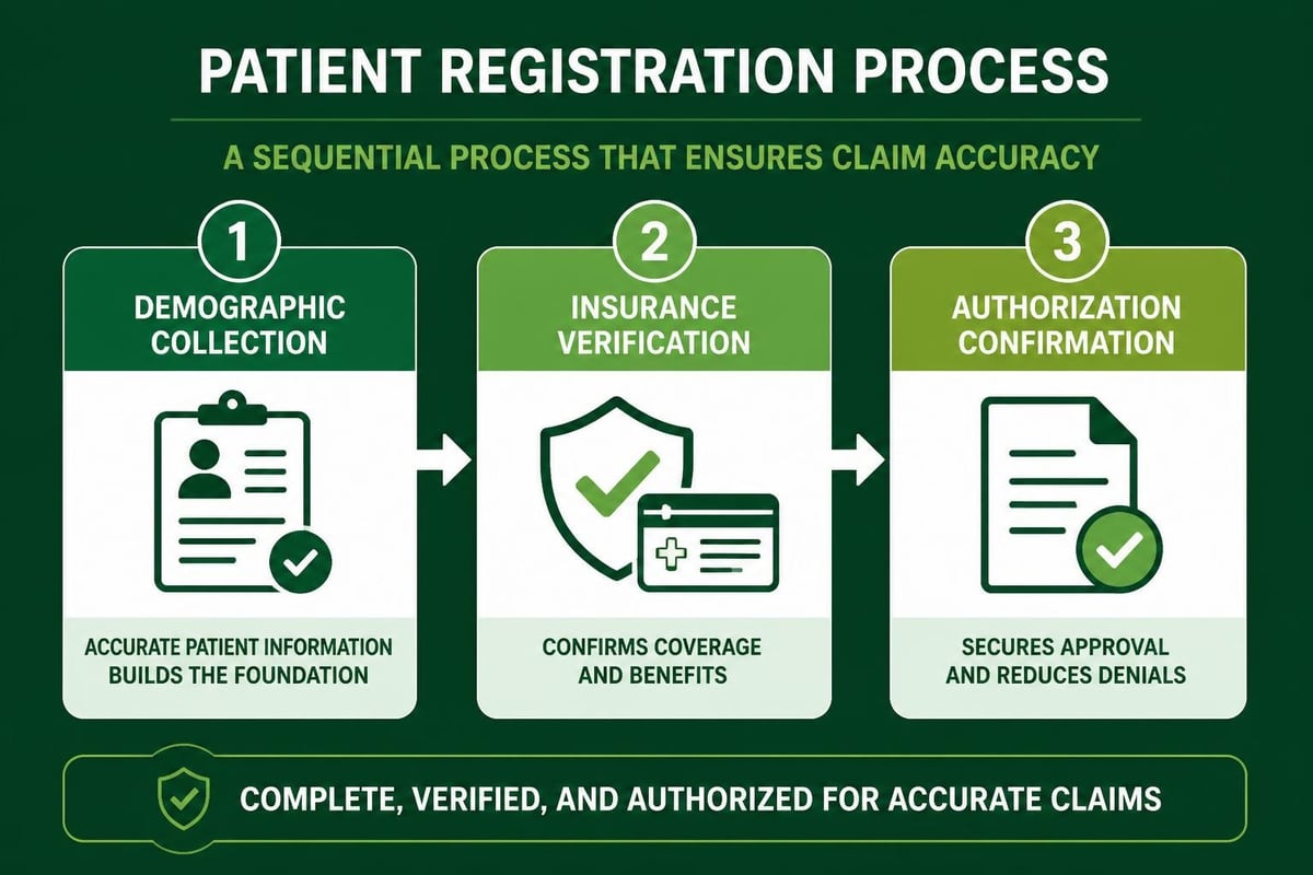 Patient registration verification workflow