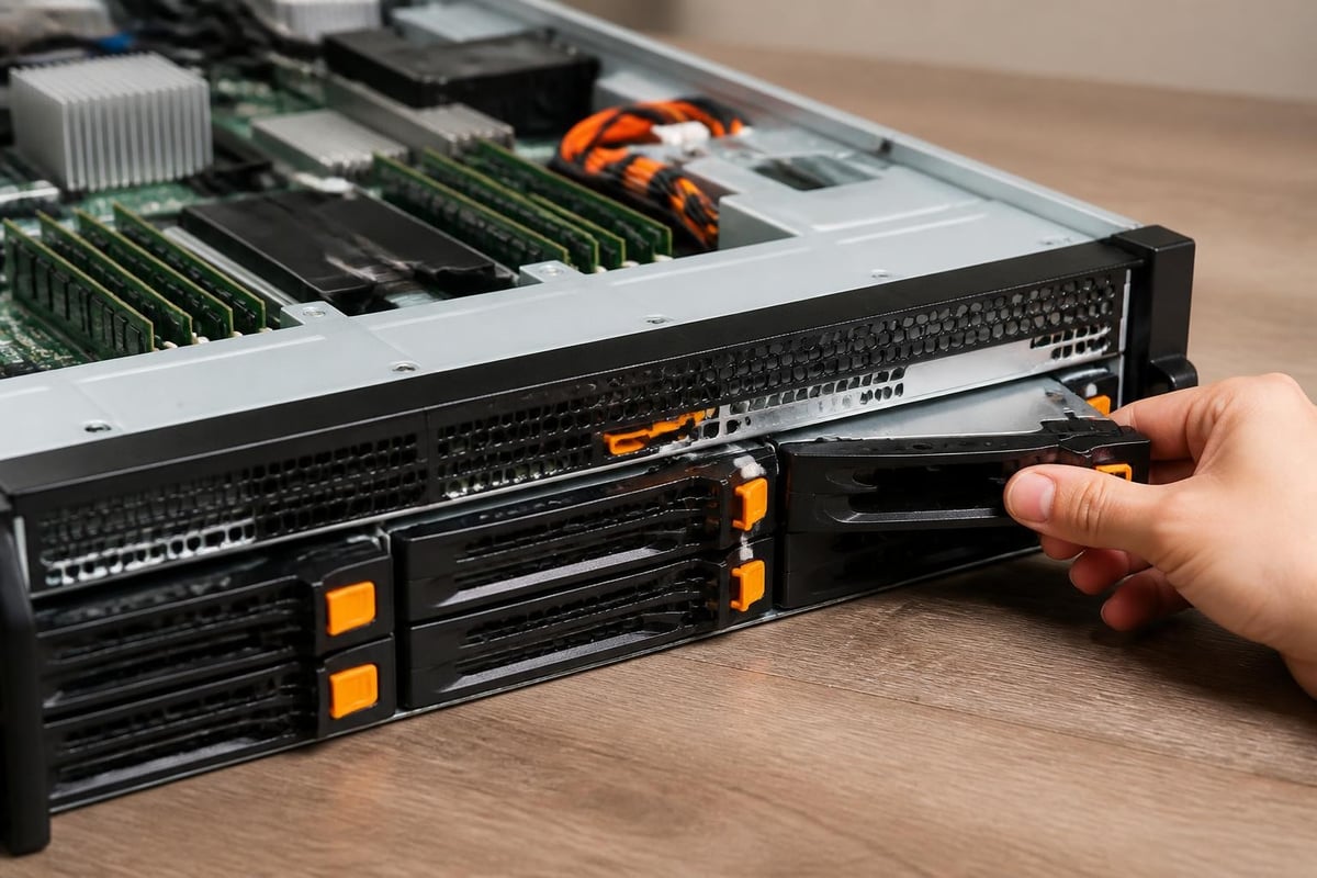 RS822 drive bay configuration