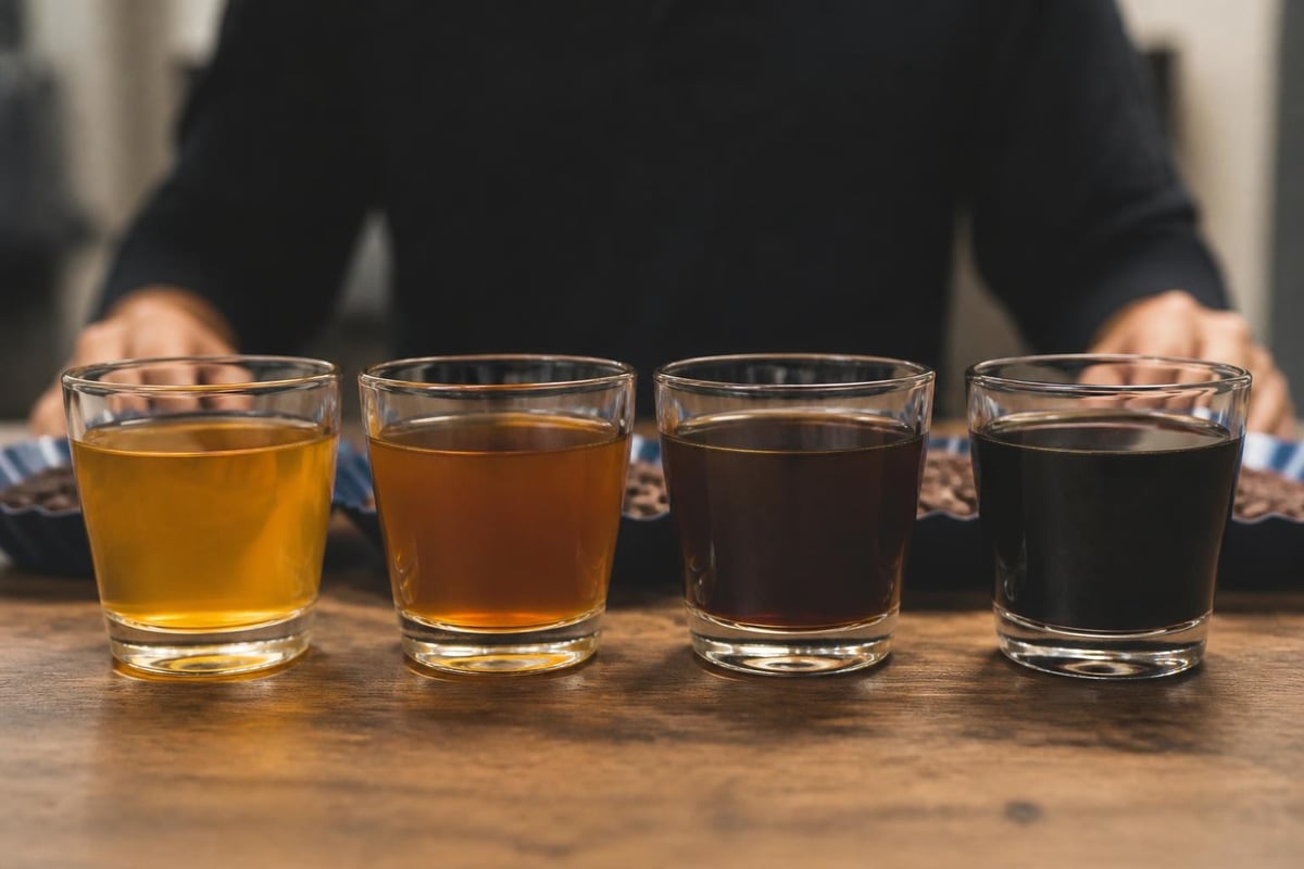 Coffee flavor profile mapping