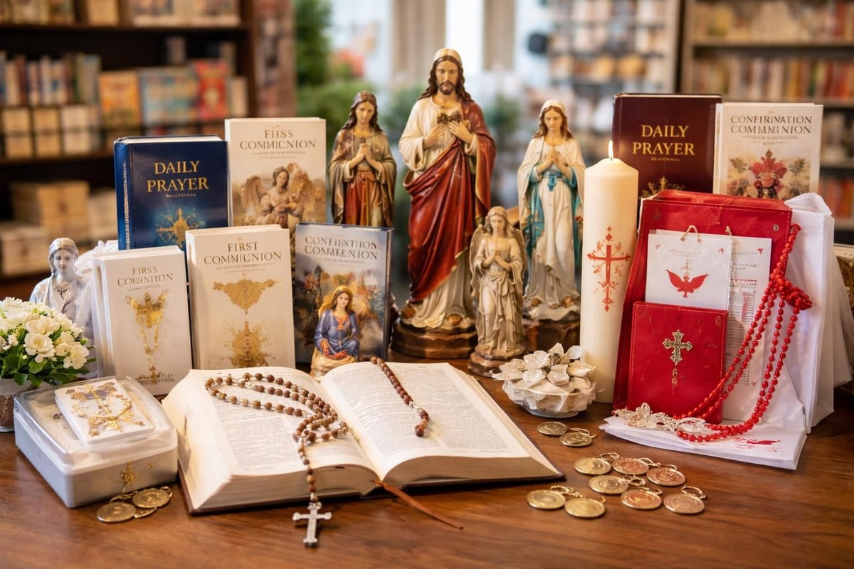 Catholic gift shop inventory