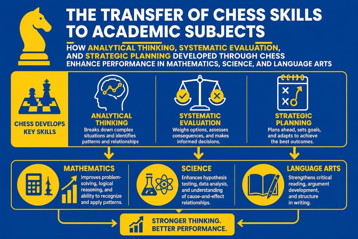 Chess skills transferring to academics